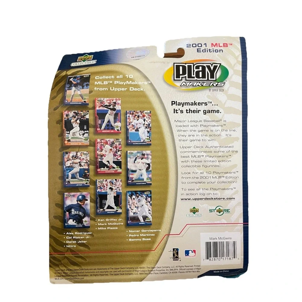 Mark‎ McGwire Playmakers Bobblehead 2001 MLB Edition Upper Deck